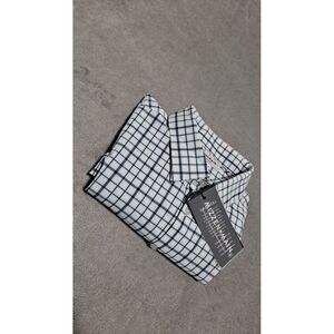 Mizzen main performance menswear button up long sleeve shirt plaid Large trim